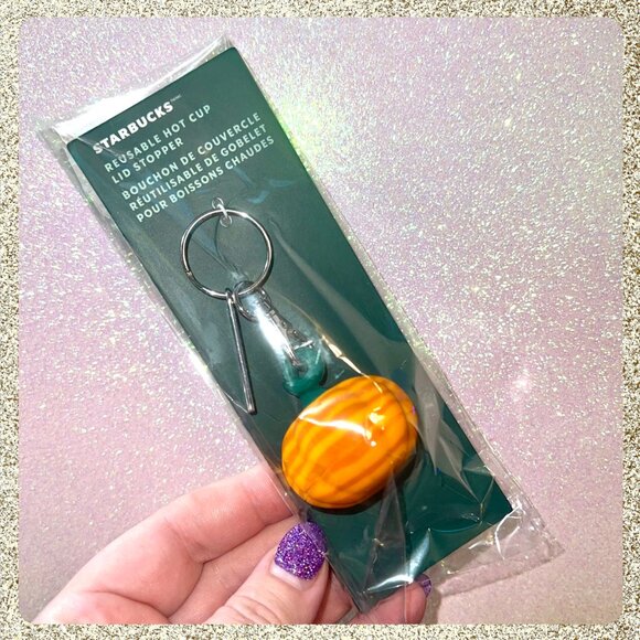 🎃 NWT 2025 Starbucks Reusable Hot Cup Lid Stopper - Picture 4 of 5